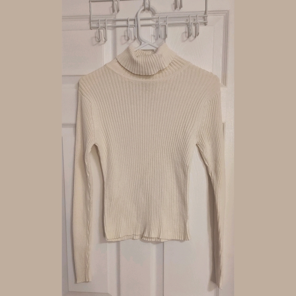 Off-White Knit Turtleneck